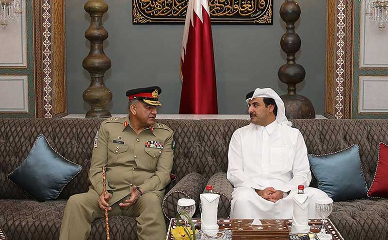 COAS, Qatar Emir discuss regional security, defense cooperation